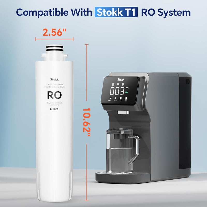 Stokk RT1-RO Filter, Replacement for T1 Countertop Reverse Osmosis Water Filter, 12-24 Month Lifetime - Image 4